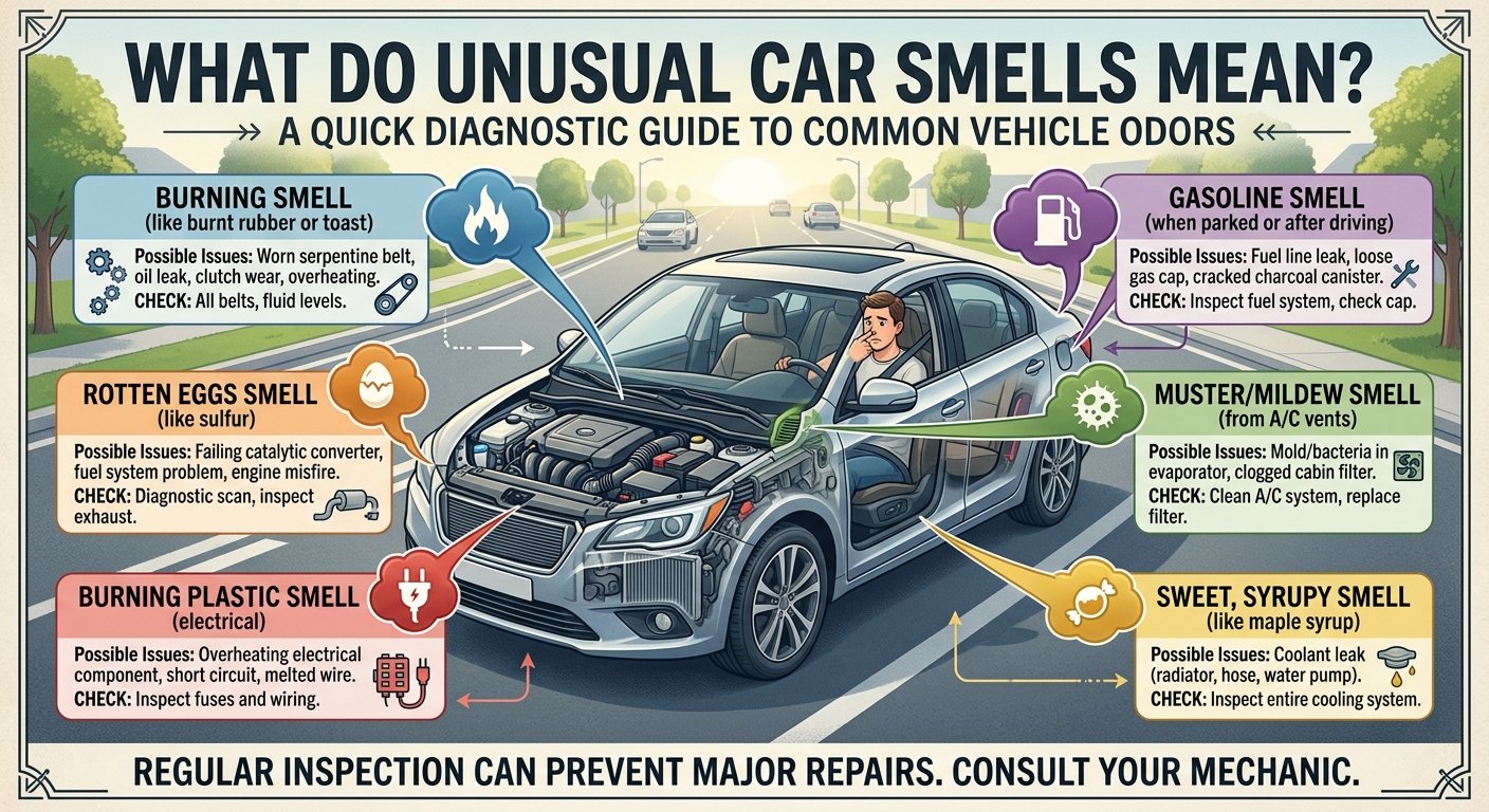 What Do Unusual Car Smells Mean?